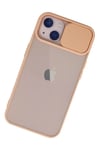 Apple iPhone 13 Kılıf Palm Buzlu Kamera Sürgülü Silikon - Pembe