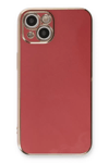 Apple iPhone 13 Kılıf Volet Silikon - Kırmızı