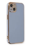 Apple iPhone 13 Kılıf Volet Silikon - Mavi