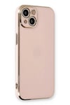 Apple iPhone 13 Kılıf Volet Silikon - Pembe