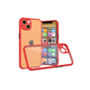 Apple iPhone 13 Mini Kılıf Miami Şeffaf Silikon - Kırmızı