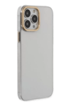 Apple iPhone 13 Pro Kılıf Anka PC Sert Metal Kapak - Şeffaf