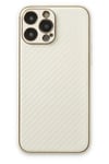 Apple iPhone 13 Pro Kılıf Coco Karbon Silikon - Beyaz