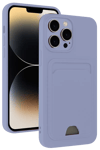 Apple iPhone 13 Pro Kılıf Kelvin Kartvizitli Silikon - Lila