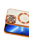 Apple iPhone 13 Pro Kılıf Kross Magneticsafe Kapak - Turuncu