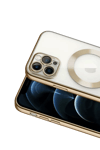Apple iPhone 13 Pro Kılıf Kross Magneticsafe Kapak - Gold