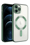 Apple iPhone 13 Pro Kılıf Kross Magneticsafe Kapak - Koyu Yeşil