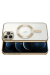 Apple iPhone 13 Pro Kılıf Kross Magneticsafe Kapak - Gold
