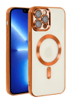 Apple iPhone 13 Pro Kılıf Kross Magneticsafe Kapak - Turuncu