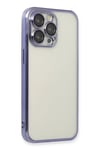 Apple iPhone 13 Pro Kılıf Lensli Silikon - Mor