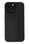 Apple iPhone 13 Pro Kılıf Mega Standlı Silikon - Siyah