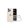 Apple iPhone 13 Pro Kılıf Miami Şeffaf Silikon - Lila
