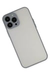 Apple iPhone 13 Pro Kılıf Montreal Silikon Kapak - Gri