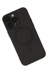 Apple iPhone 13 Pro Kılıf Moshi Lens Magneticsafe Silikon - Siyah