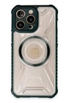 Apple iPhone 13 Pro Kılıf Prag Magneticsafe Kapak - Koyu Yeşil