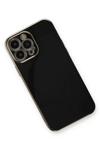 Apple iPhone 13 Pro Kılıf Volet Silikon - Siyah
