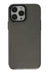 Apple iPhone 13 Pro Max Kılıf Anka PC Sert Metal Kapak - Siyah