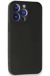 Apple iPhone 13 Pro Max Kılıf First Silikon - Siyah