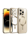 Apple iPhone 13 Pro Max Kılıf Kross Magneticsafe Kapak - Gold