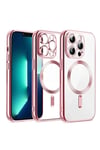 Apple iPhone 13 Pro Max Kılıf Kross Magneticsafe Kapak - Rose