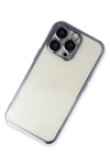 Apple iPhone 13 Pro Max Kılıf Lensli Silikon - Mor