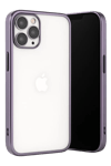 Apple iPhone 13 Pro Max Kılıf Lensli Silikon - Mor