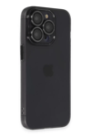 Apple iPhone 13 Pro Max Kılıf Luko Lens Silikon - Siyah