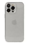 Apple iPhone 13 Pro Max Kılıf Luko Lens Silikon - Gümüş