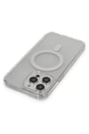 Apple iPhone 13 Pro Max Kılıf Matte Şeffaf Magneticsafe - Şeffaf