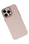 Apple iPhone 13 Pro Max Kılıf Modos Metal Kapak - Pembe