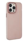 Apple iPhone 13 Pro Max Kılıf Modos Metal Kapak - Pembe