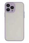 Apple iPhone 13 Pro Max Kılıf Montreal Silikon Kapak - Mor