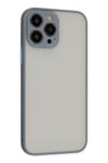 Apple iPhone 13 Pro Max Kılıf Montreal Silikon Kapak - Gri