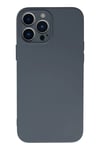 Apple iPhone 13 Pro Max Kılıf Nano içi Kadife Silikon - Gri