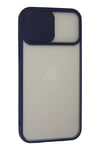 Apple iPhone 13 Pro Max Kılıf Palm Buzlu Kamera Sürgülü Silikon - Lacivert