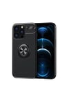 Apple iPhone 13 Pro Max Kılıf Range Yüzüklü Silikon - Siyah