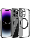 Apple iPhone 13 Pro Max Kılıf Slot Silikon - Siyah