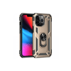 Apple iPhone 13 Pro Max Kılıf Sofya Yüzüklü Silikon Kapak - Gold
