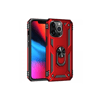 Apple iPhone 13 Pro Max Kılıf Sofya Yüzüklü Silikon Kapak - Kırmızı