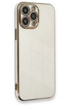 Apple iPhone 13 Pro Max Kılıf Volet Silikon - Beyaz