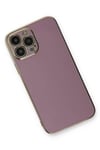 Apple iPhone 13 Pro Max Kılıf Volet Silikon - Mor