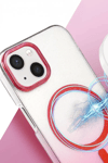 Apple iPhone 14 Glossy Magsafe Kapak - Mor