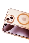 Apple iPhone 14 Glossy Magsafe Kapak - Turuncu