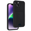 Apple iPhone 14 Kılıf Kelvin Kartvizitli Silikon - Siyah