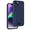 Apple iPhone 14 Kılıf Kelvin Kartvizitli Silikon - Lacivert