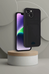 Apple iPhone 14 Kılıf Kelvin Kartvizitli Silikon - Lacivert