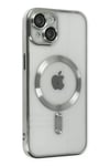 Apple iPhone 14 Kılıf Kross Magneticsafe Kapak - Gümüş