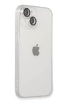 Apple iPhone 14 Kılıf Luko Lens Silikon - Gümüş