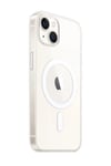Apple iPhone 14 Kılıf Magneticsafe Şeffaf Silikon - Şeffaf