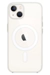 Apple iPhone 14 Kılıf Magneticsafe Şeffaf Silikon - Şeffaf